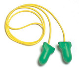 Howard Leight LPF30 - Ear Plugs Corded, 100/Bx, Green/Yellow