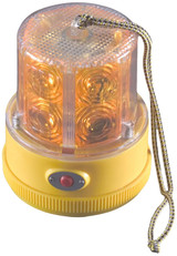 North American Signal PSLM2-A LED Safety Warning Light w/ Magnetic Mount, Amber