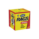 Rags In A Box Heavy Duty Disposable Towel, 9.75 in W, 12.35 in L, White