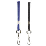 SICURIX® Rope Lanyard, Metal Hook Fastener, 36" Long, Nylon, Black BAU68909 USS-BAU68909