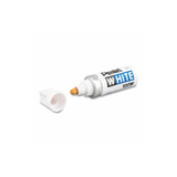 Pentel® White Permanent Marker, Broad Bullet Tip, White 100W