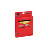 Crayola® Staonal Marking Crayons, Black, 8/box 5200023051
