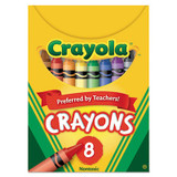 Crayola® Classic Color Crayons, Tuck Box, 8 Colors 520008