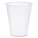 Dart® High-Impact Polystyrene Cold Cups, 7 oz, Translucent, Clear, 100/Pack Y7