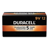 Duracell® Coppertop Alkaline 9v Batteries, 12/box MN1604BKD