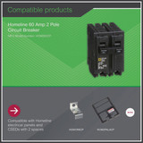 Square D Homeline 60A Double-Pole Standard Trip Circuit Breaker HOM260CP 515132