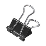 Universal® Binder Clips Value Pack, Small, Black/Silver, 36/Box UNV10200VP3