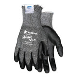 Ninja Max Bi-Polymer Coated Palm Gloves, Medium, Black/Gray
