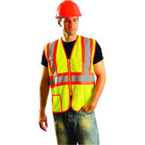 Class 2 Mesh Vests, 2X-Large, Hi-Viz Yellow