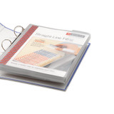 Smead Poly Ring Binder Pockets, 9 X 11.5, Clear, 3-pack 89500 USS-SMD89500