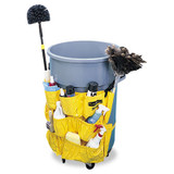 Rubbermaid® Commercial Brute Caddy Bag, 12 Compartments, Yellow FG264200YEL USS-RCP264200YW