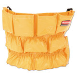 Rubbermaid® Commercial Brute Caddy Bag, 12 Compartments, Yellow FG264200YEL