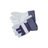 MCR™ Safety Split Leather Palm Gloves, X-Large, Gray, Pair 12010XL