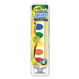 Crayola® Washable Watercolor Paint, 8 Assorted Colors, Palette Tray 530525