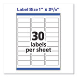 Avery® LABEL,ADRS,1X2.625,30-SH 05160 USS-AVE5160