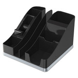 deflecto® ORGANIZER,DSK,MLTI,SLV-BK 35172 USS-DEF35172