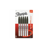 Sharpie® Fine Tip Permanent Marker, Fine Bullet Tip, Black, 5/pack 30665PP