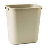 Rubbermaid® Commercial WASTEBASKET,3.5GL,SFT,BGE FG295500BEIG