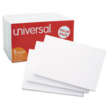 Universal® Unruled Index Cards, 3 X 5, White, 500-pack UNV47205 USS-UNV47205