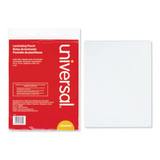 Universal® Laminating Pouches, 3 Mil, 9" X 11.5", Gloss Clear, 25/pack UNV84620
