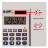 Sharp® El-243sb Solar Pocket Calculator, 8-Digit Lcd EL243SB USS-SHREL243SB