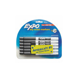 EXPO® Low-Odor Dry-Erase Marker, Fine Bullet Tip, Black, Dozen 86001