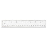 Westcott® Clear Flexible Acrylic Ruler, Standard/metric, 18" Long, Clear 10564