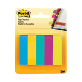 Post-it® Page Flag Markers, Assorted Colors,100 Flags/pad, 5 Pads/pack 670-5AU