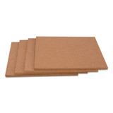 Universal® Cork Tile Panels, 12 x 12, Brown Surface, 4-Pack UNV43404 USS-UNV43404