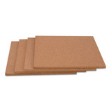 Universal® BOARD,CORK TILE,4-PK,BR UNV43404 USS-UNV43404