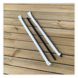 Boardwalk® STRAW,7 3-4 JUMBO,WRP,BK BWKJSTW775B USS-BWKJSTW775B