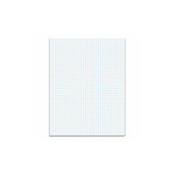 TOPS™ Quadrille Pads, Quadrille Rule (4 Sq/in), 50 White 8.5 X 11 Sheets 33041