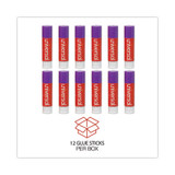 Universal® Glue Stick, 0.28 Oz, Applies Purple, Dries Clear, 12-pack UNV74748 USS-UNV74748