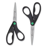 SCISSORS,8" RCYCL,2PK,BK