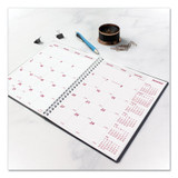 Brownline® PLANNER,MONTHLY,DULX,BK CB1200V.BLK USS-REDCB1200VBLK