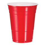 Dart® SOLO Party Plastic Cold Drink Cups, 16 oz, Red, 50-Pack P16R USS-DCCP16RPK