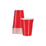 Dart® SOLO Party Plastic Cold Drink Cups, 16 oz, Red, 50/Pack P16R