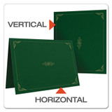 Oxford™ Certificate Holder, 11.25 x 8.75, Green, 5-Pack 29900605BGD USS-OXF29900605BGD