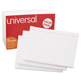 Universal® Ruled Index Cards, 4 X 6, White, 500-pack UNV47235 USS-UNV47235
