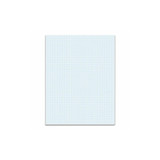 TOPS™ Quadrille Pads, Quadrille Rule (8 Sq/in), 50 White 8.5 X 11 Sheets 33081