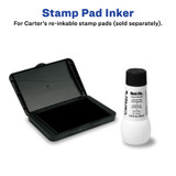 INK,STAMP PAD,2 OZ,BK