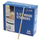 AmerCareRoyal® Wood Coffee Stirrers, 5.5", 10,000-carton R810 USS-RPPR810CT