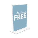 deflecto® Classic Image Double-Sided Sign Holder, 8.5 x 11 Insert, Clear 69201 USS-DEF69201