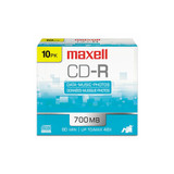 Maxell® DISC,CD-R,700MB,10PK 648210