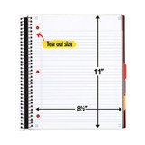 Five Star® NOTEBOOK,11X8.5 200SH,AST 06326 USS-MEA06326