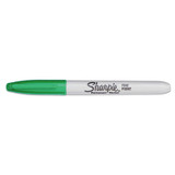 Sharpie® Fine Bullet Tip Permanent Marker, Green, Dozen 30004 USS-SAN30004