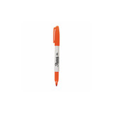 Sharpie® Fine Tip Permanent Marker, Fine Bullet Tip, Orange, Dozen 30006