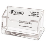 Kantek Acrylic Business Card Holder, Holds 80 Cards, 4 X 1.88 X 2, Clear AD-30