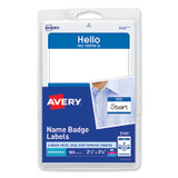 Avery® BADGE,NAME,HELLO,BE BRDR 05141