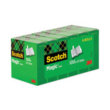 Scotch® Magic Tape Refill, 1" Core, 0.75" X 83.33 Ft, Clear, 6-pack 810K6 USS-MMM810K6